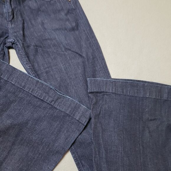 HUDSON Blue Wide Leg Flare Jeans made in USA size 27 dark wash - Picture 6 of 16